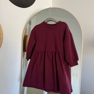 H&M Deep Red Casual Kids Dress